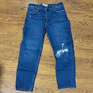 Abercrombie “The Mom” High Rise Distressed Jeans